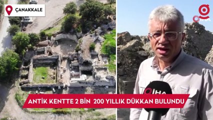 Alexandria Troas Antik Kenti'nde 2 bin 200 yıllık dükkan bulundu