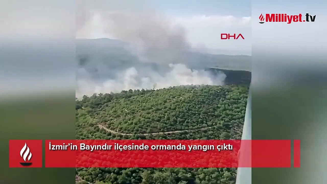 İzmir'de orman yangını! Havadan ve karadan müdahale ediliyor
