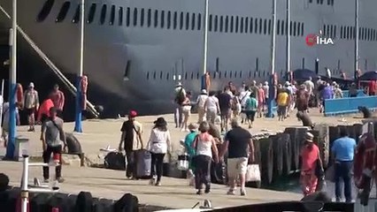 İsrail'deki liman rotası iptal, turistler Alanya'ya geldi