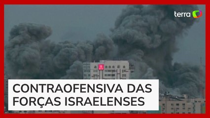 Prédio inteiro desaba após contra-ataque de Israel em Gaza