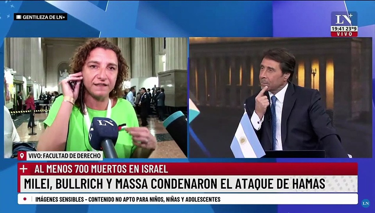 El cruce de Vanina Biasi y Eduardo Feinmann
