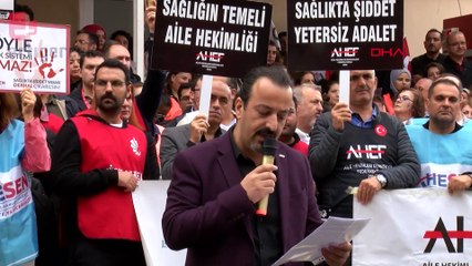 Kocaeli'nde hekimlere yönelik saldırılar protesto edildi