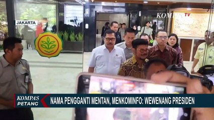 Menkominfo Soal Pengganti Syahrul Yasin Limpo: Wewenang Presiden Jokowi