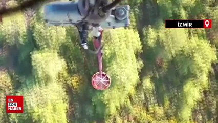 İzmir'de orman yangını: Havadan ve karadan müdahale ediliyor