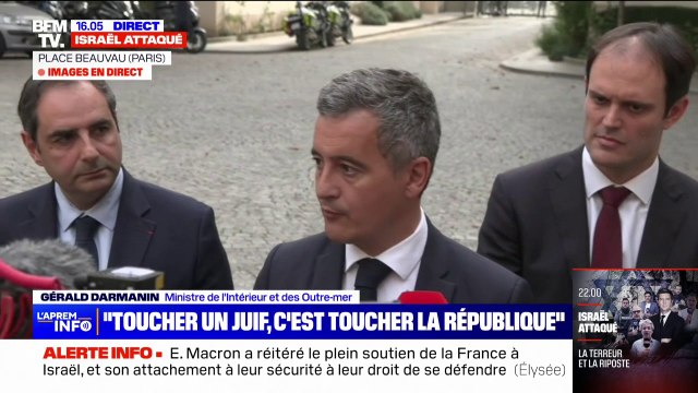 Attaque du Hamas contre Israël: Gérald Darmanin juge ignobles les propos de certains partis politiques