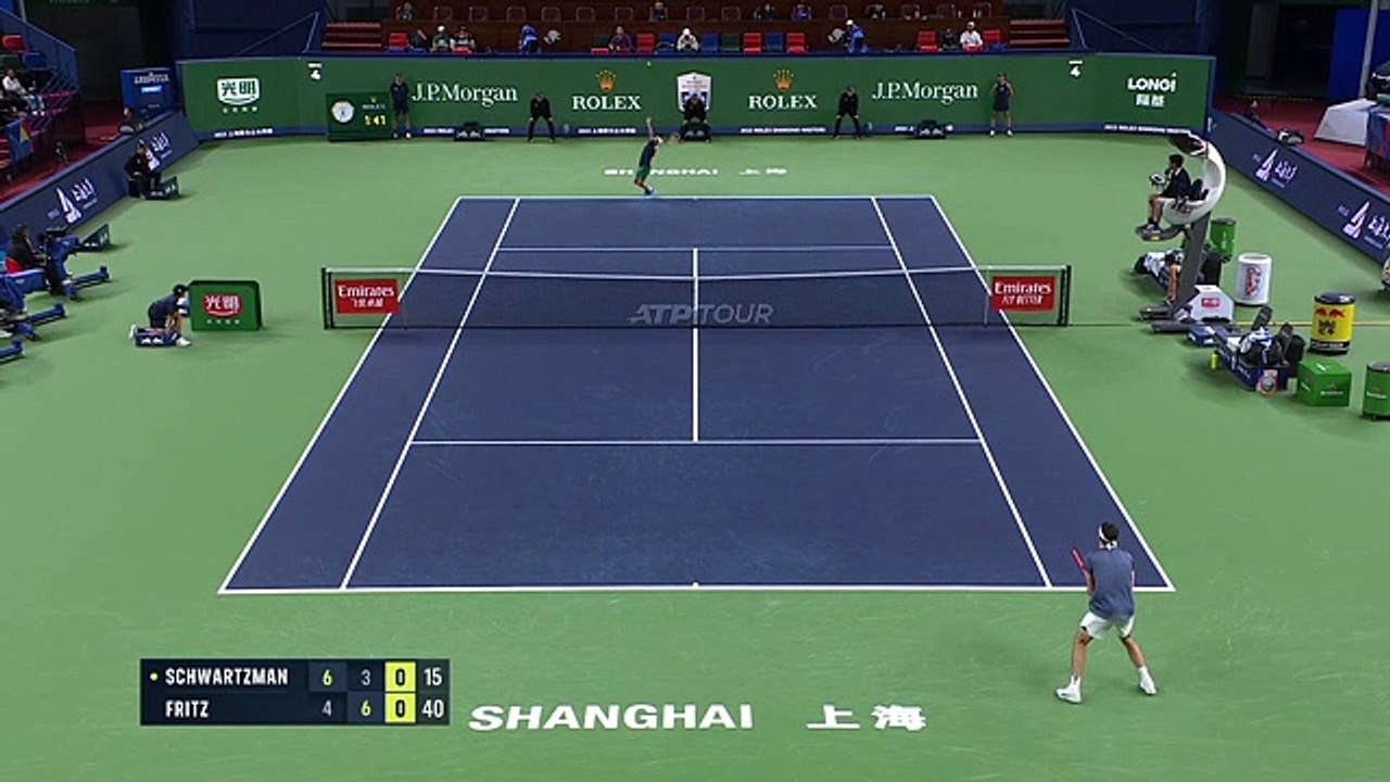 ¡Volvió el Peque! Schwartzman venció al top ten Fritz y avanzó a octavos de final en el Masters 1000 de Shanghai
