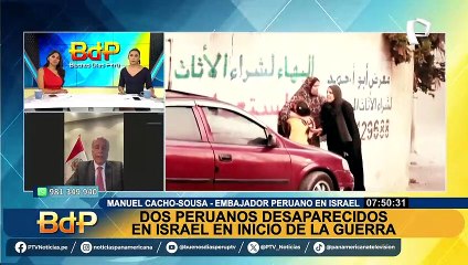 Tras ataque de Hamás contra Israel: Cancillería informa de dos peruanos desaparecidos