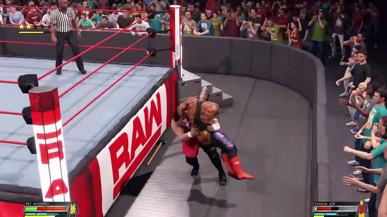 WWE Rey Mysterio vs. Samoa Joe Raw Apr 2019