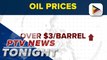 Oil prices up over $3 while U.S stocks fall