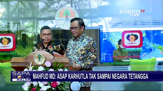 Mahfud MD Pastikan Kabut Asap Karhutla Tak Sampai ke Negara Tetangga!