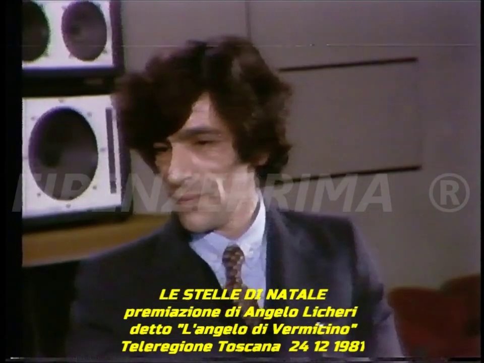 Le Stelle di Natale. Premiazione intervista Angelo Licheri. L'angelo di Vermicino. Teleregione 1981