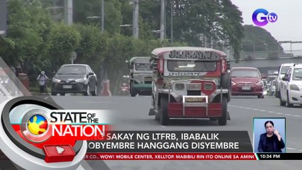 Libreng sakay ng LTFRB, ibabalik sa Nobyembre hanggang Disyembre | SONA