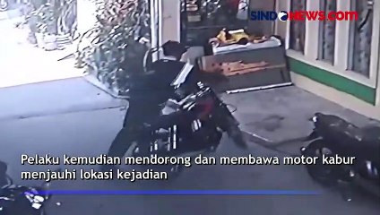Aksi Nekat Tiga Pelajar Masih Gunakan Seragam Pramuka Curi Motor di Tanjung Priok