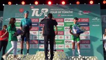 Philipsen de l'équipe Alpecin Deceunınck portera le maillot turquoise lors de l'étape Fethiye-Fethiye (Babadağ).