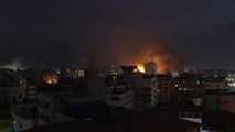 قصف عنيف جدا على عدة مواقع في قطاع #غزة #العربية