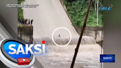 Lalaking naligo sa dam, nakaligtas mula sa rumaragasang baha | Saksi