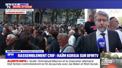 Israël: "Les déclarations de la France Insoumise et de son leader sont une honte", estime le grand rabbin de France, Haïm Korsia