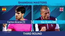 Alcaraz made to work for third-round win over Evans
