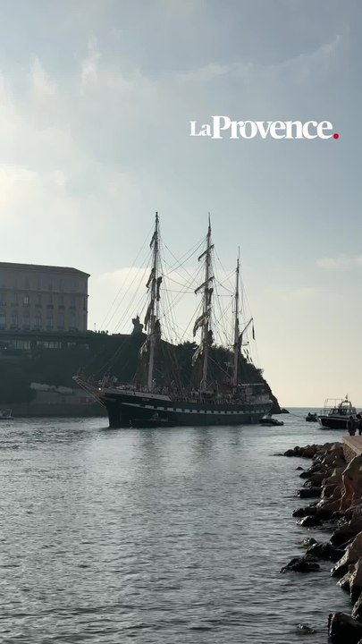 VIDÉO. Le Belem, plus vieux trois-mâts de France, fait son entrée dans le Vieux-Port de Marseille