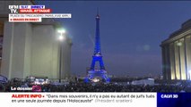 La Tour Eiffel illuminée aux couleurs d'Israël