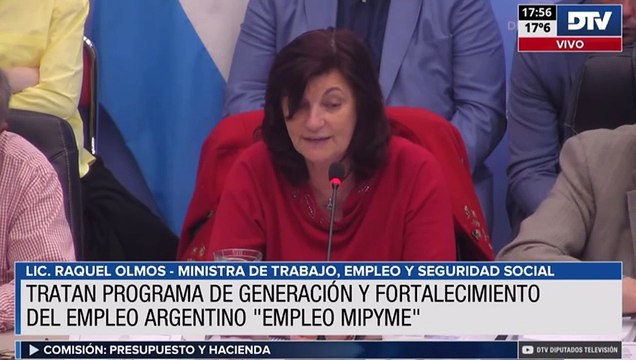 Diputados: con presencia de funcionarios en el debate, avanzó el proyecto de empleo MiPyME