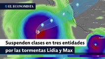 Suspenden clases en tres entidades por las tormentas Lidia y Max