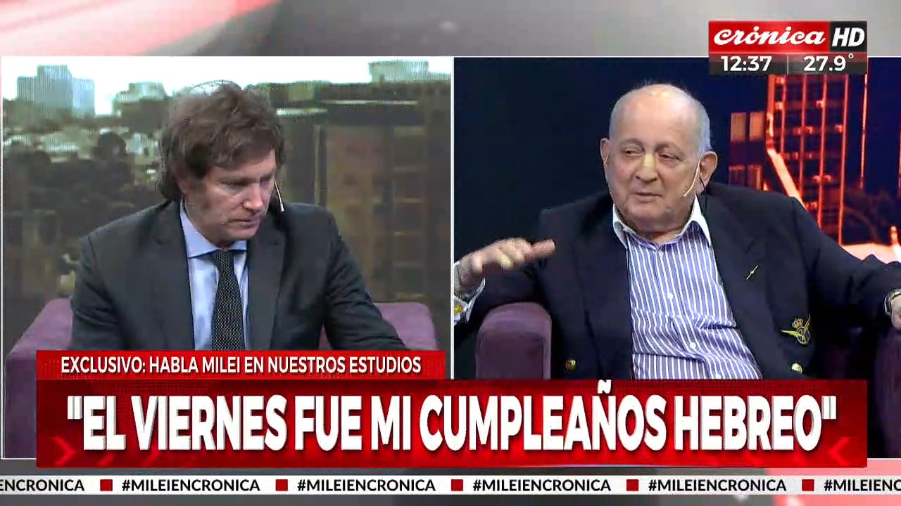 Milei en Crónica: "Si no aprueban la dolarización, tenemos otras alternativas"