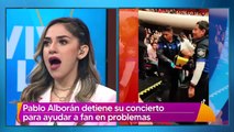 Pablo Alborán detiene su concierto para ayudar a fan