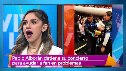 Pablo Alborán detiene su concierto para ayudar a fan