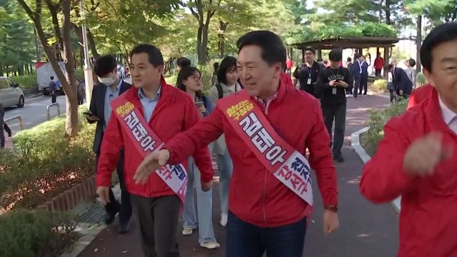 與 힘 있는 여당 후보 뽑아야 ...막판 표심 결집 주력 / YTN