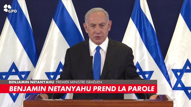 Le Premier ministre Israélien, Benjamin Netanyahu, prend la parole sur les attaques contre Israël