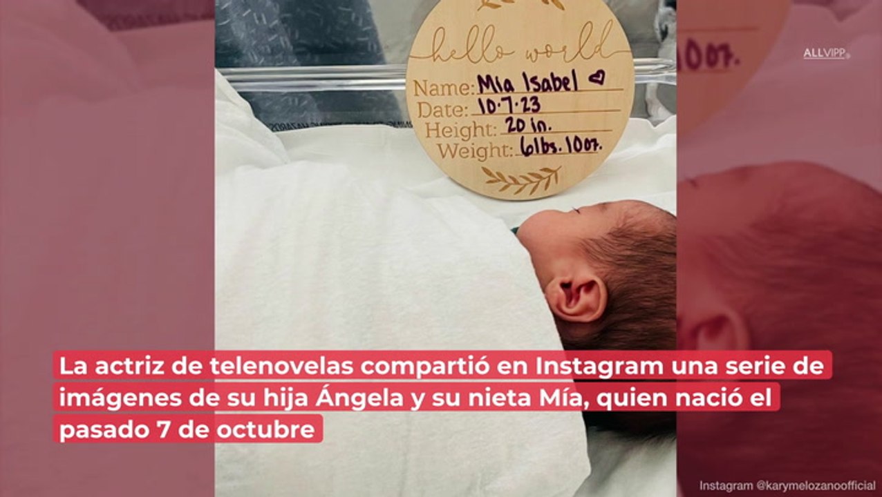 Karyme Lozano comparte foto de su nieta recién nacida: "soy abuela, qué emoción"