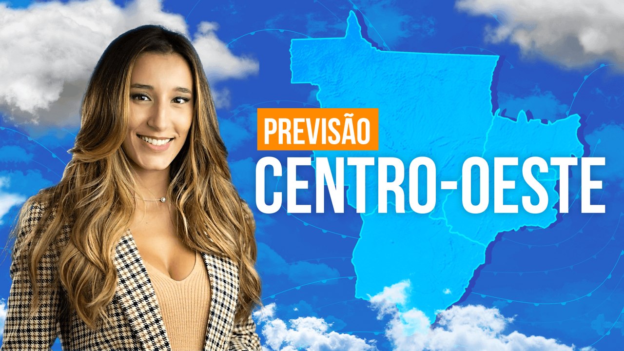 Previsão Centro-Oeste - Chuva forte com raios e vento em GO e MT