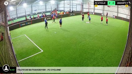 Faute de Nathan BOYER - FC Cyclone