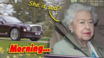 BREAKING: Queen looks pensive as she is spotted heading home to huge crisis!