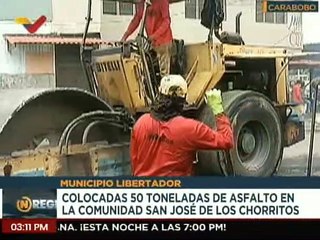 下载视频: Carabobo | 520 toneladas de asfalto son colocadas en las principales vías del mcpio. Libertador