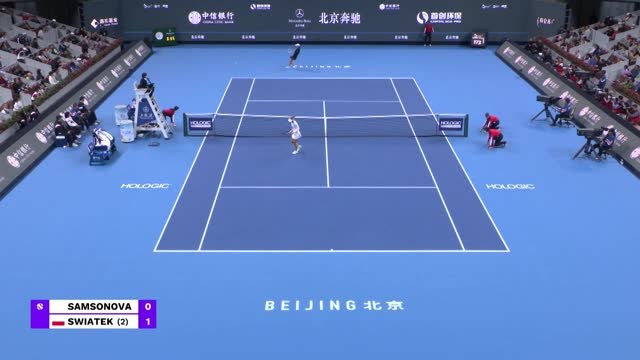 Pékin - Swiatek domine Samsonova en finale !