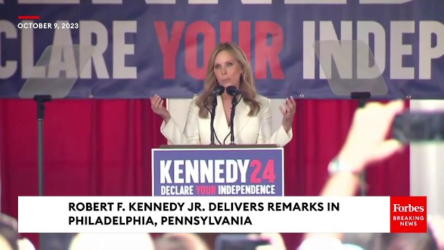 Cheryl Hines Speaks In Support Of Her Husband RFK Jr. At Philadelphia Rally
