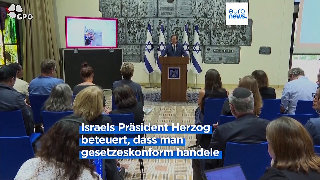 Bombenangriffe auf Gaza: Israels Präsident wehrt sich gegen Kritik