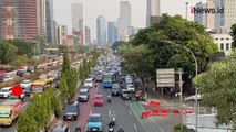 Jelang Laga Timnas Indonesia Vs Brunei, Arus Lalin Arah GBK Ramai Lancar