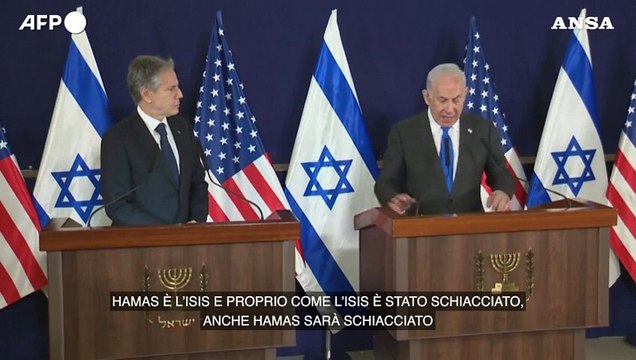 Israele, Netanyahu: Hamas deve essere schiacciato come l'Isis