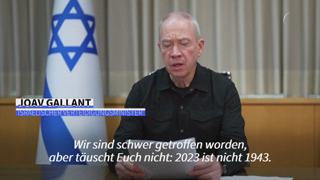 Israels Verteidigungsminister: Wir müssen diesen Krieg gewinnen