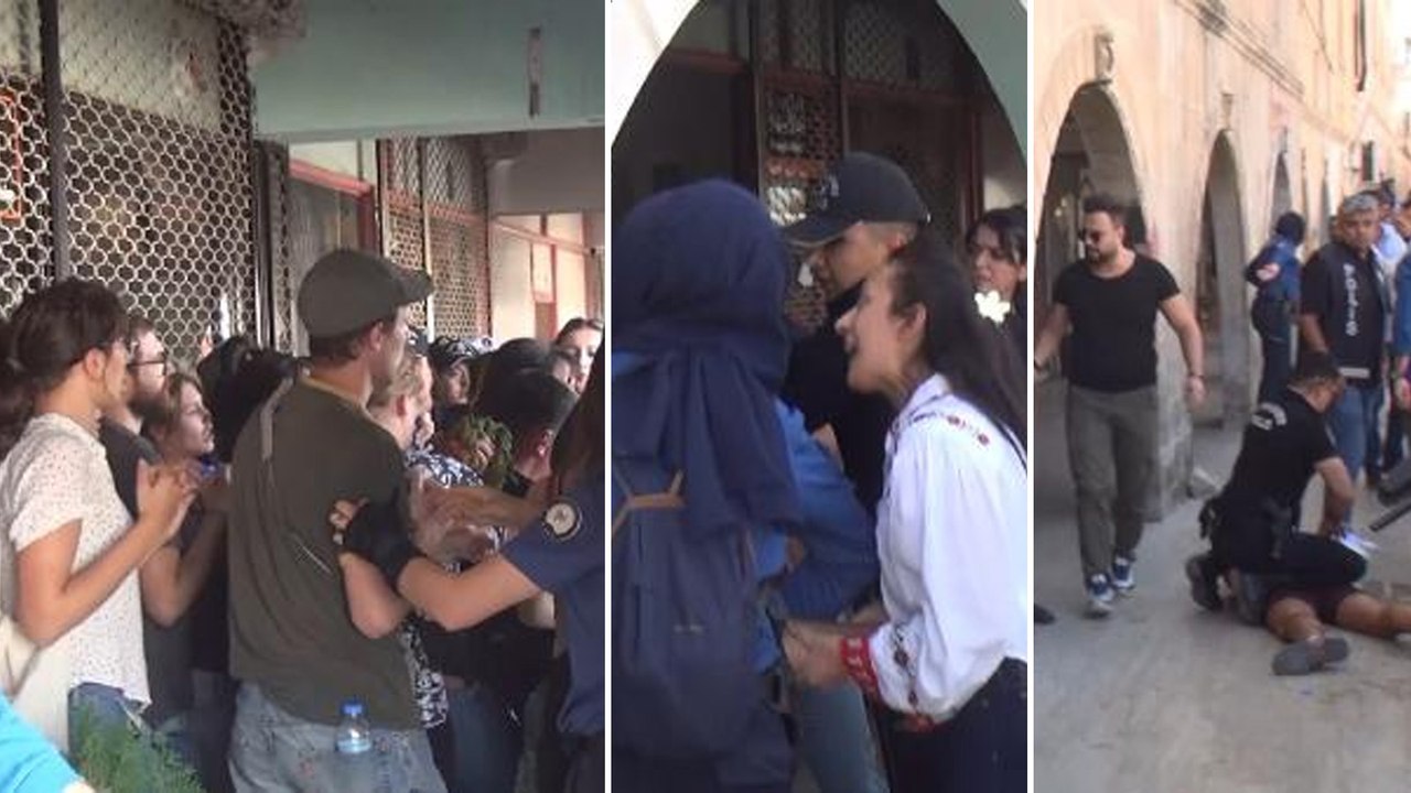 Şanlıurfa'da TSK'nın hava harekatını protesto eden gruba müdahale: 40 gözaltı
