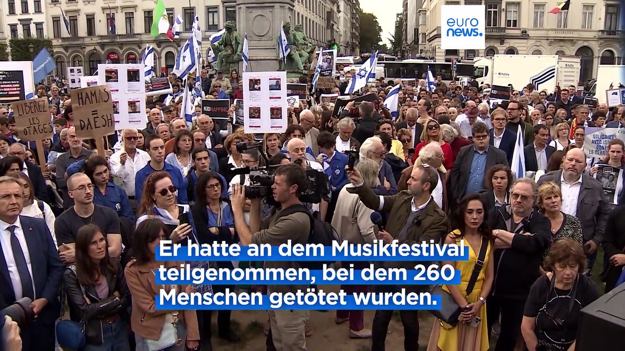 'Bitte helfen Sie uns' - Familien der israelischen Geiseln in Brüssel