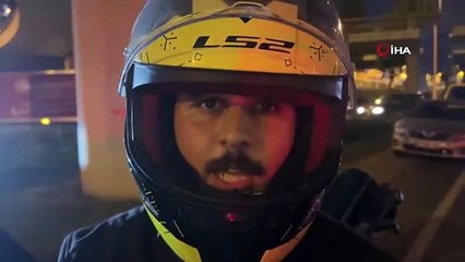 Kağıthane'de makas atma iddiasıyla kaza: Sürücü takla attı