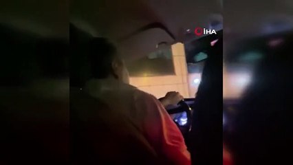 Pişkin taksi sürücüsü kamerada: Yolcuları yarı yolda indirdi