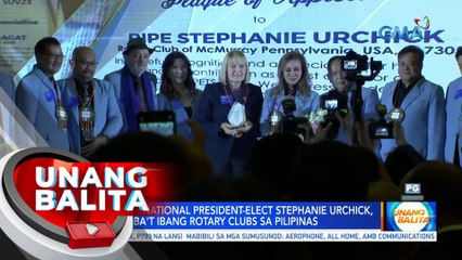 Rotary Int'l Pres.-Elect Stephanie Urchick, bibisita sa iba't ibang rotary clubs sa Pilipinas | UB