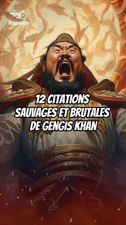12 citations sauvages et brutales de Gengis Khan
