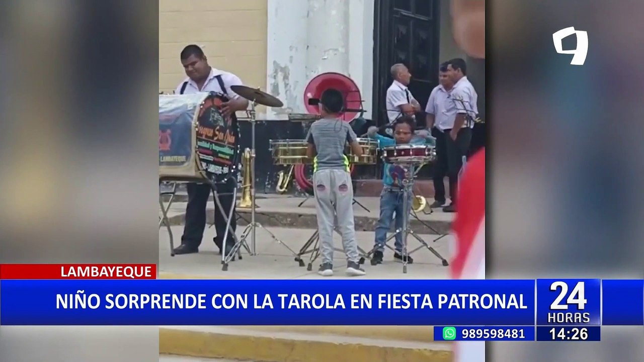Niño sorprende en TikTok tocando tarola al ritmo de marinera: ¡Talento innato!