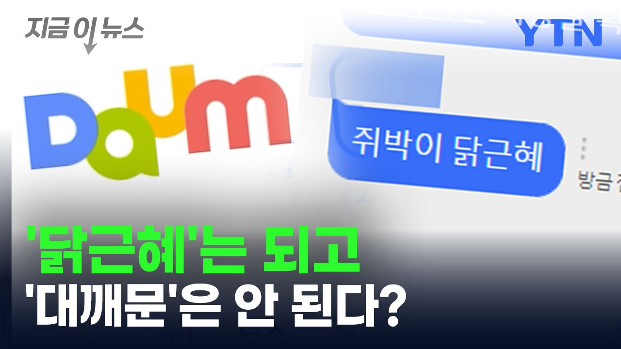'닭근혜'는 되는데...다음에 '대깨문' 쓰자 벌어진 일 [지금이뉴스] / YTN